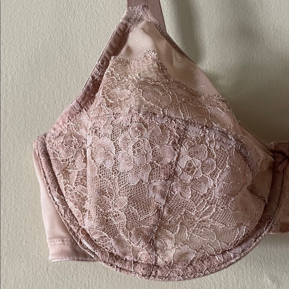 Lace Underwire Bra in Dusty Rose - Women Intimates - Picture 3 of 5